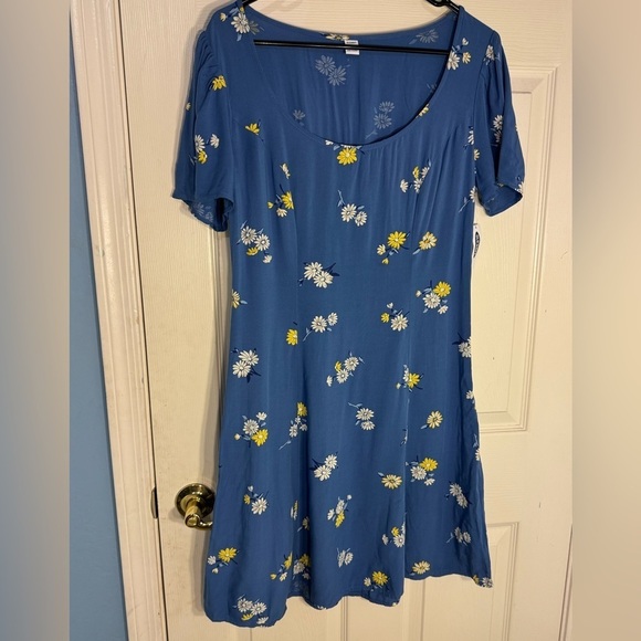 Old Navy Dresses & Skirts - Old Navy blue dress floral country prairie flowy lightweight‎ dress NWT